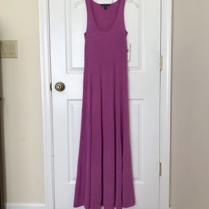 Ralph Lauren 100% Silk Knit Wild Orchid Maxi dress